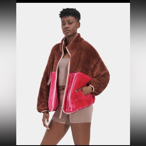 UGG Marlene Sherpa Fuzzy Fur Jacket NWT - Picture 8 of 14